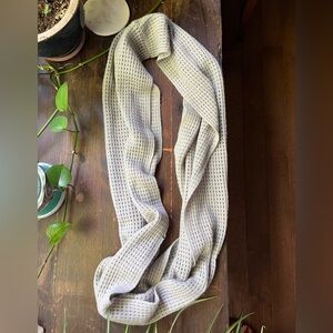Light Gray Aerie Knitted Indie Sleaze Infinity Scarf